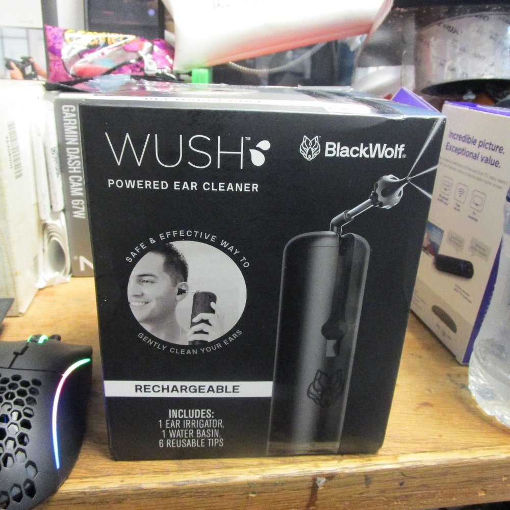 BlackWolf Rechargeable Triple Jet Stream Powered Ear Cleaner